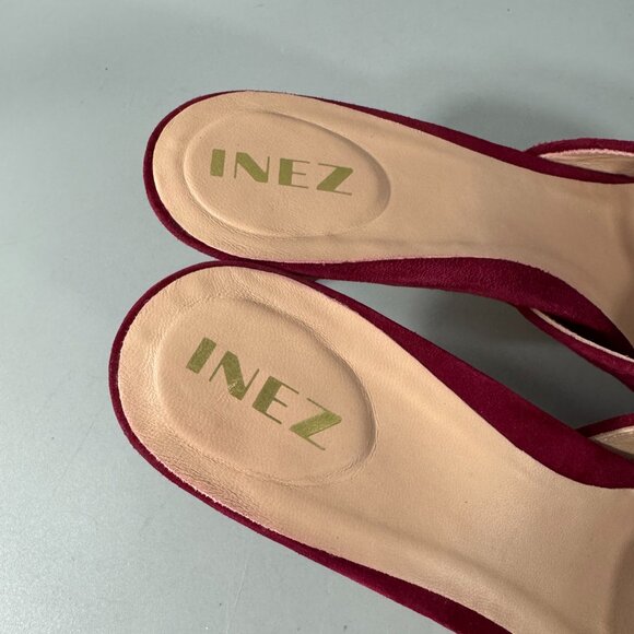 New Inez Vivi Pinot Suede in Red, Size 8 1/2 - Picture 15 of 16